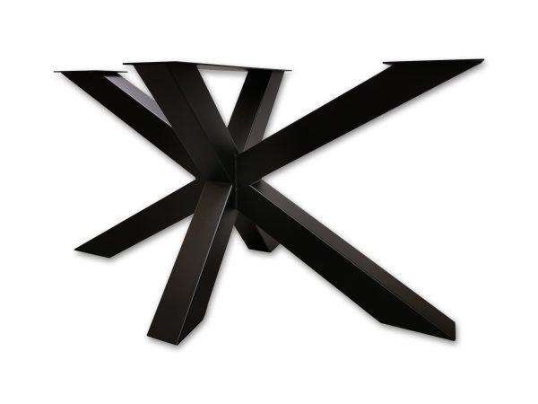 Matrixpoot spinpoot metaal. zwarte poedercoat, voor een industieel design en robuuste look van uw eettafel. Woodstyles heeft een grote voorraad en levert snel in België en Nederland. Wij hanteren scherpe prijzen