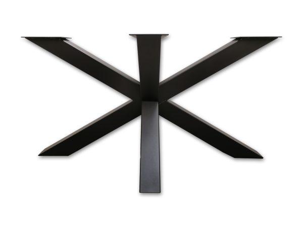 Matrixpoot spinpoot metaal. zwarte poedercoat, voor een industieel design en robuuste look van uw eettafel. Woodstyles heeft een grote voorraad en levert snel in België en Nederland. Wij hanteren scherpe prijzen