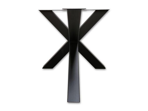 Matrixpoot spinpoot metaal. zwarte poedercoat, voor een industieel design en robuuste look van uw eettafel. Woodstyles heeft een grote voorraad en levert snel in België en Nederland. Wij hanteren scherpe prijzen