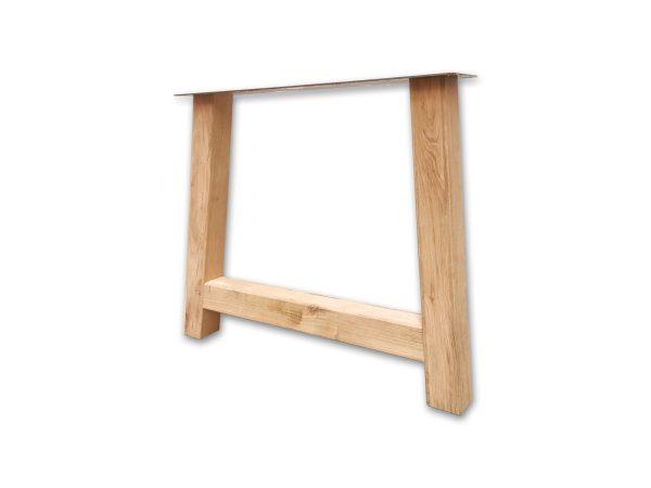 Massief eiken A poot 8x8 cm. Direct uit voorraad leverbaar door de grote voorraad bij woodstyles. Snelle levering in België en Nederland. Mooie tafelpoten voor eiken tafelbladen