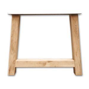 Massief eiken A poot 8x8 cm. Direct uit voorraad leverbaar door de grote voorraad bij woodstyles. Snelle levering in België en Nederland. Mooie tafelpoten voor eiken tafelbladen