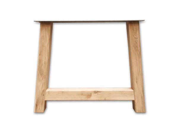 Massief eiken A poot 8x8 cm. Direct uit voorraad leverbaar door de grote voorraad bij woodstyles. Snelle levering in België en Nederland. Mooie tafelpoten voor eiken tafelbladen