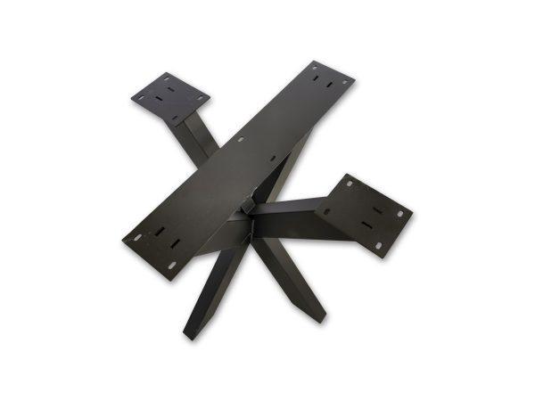 Metalen matrixpoot spinpoot. Door zijn compacte afmetingen ideaal voor de horeca. Voor een industriële look van uw tafel. Afgewerkt met een slijtvaste zwarte poedercoat. Bij woodstyles grote voorraad. Direct en snel uit voorraad leverbaar in belgië en nederland. Voor scherpe prijzen