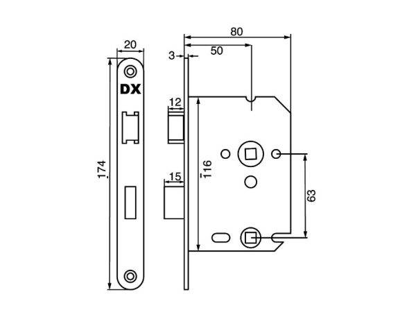 Vrij-bezet slot afmetingen. Dit vrij-bezetslot met zwarte voorplaat is ideaal voor uw wc en badkamerdeuren. Door de verwisselbare dagschoot is dit slot voor zowel links als rechtsdraaiende deuren te gebruiken. Woodstyles heeft deze sloten ruim op voorraad, dus u hoeft nooit lang te wachten op levering.