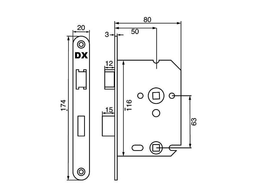 Vrij-bezet slot afmetingen. Dit vrij-bezetslot met zwarte voorplaat is ideaal voor uw wc en badkamerdeuren. Door de verwisselbare dagschoot is dit slot voor zowel links als rechtsdraaiende deuren te gebruiken. Woodstyles heeft deze sloten ruim op voorraad, dus u hoeft nooit lang te wachten op levering.