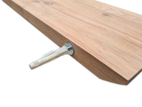 Pinnen voor blinde bevestiging van eiken wandplanken. Bij Woodstyles in de webshop verkrijgbaar