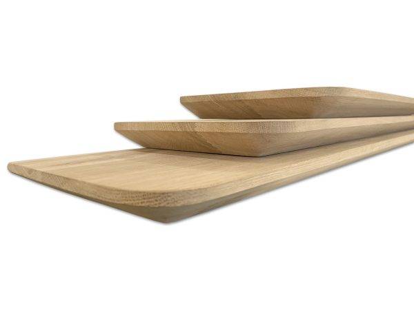 massief eiken wandplank met facetrand. Een prachtige aanvulling aan uw interieur. Nu verkrijgbaar bij Woodstyles voor een mooie prijs en in verschillende lengtes