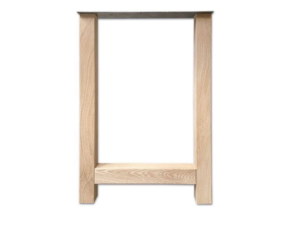 Eiken H-bartafelpoot van massief eiken. Prachtige poten voor onder een eiken blad. Deze poten maken de tafel helemaal af! Bij Woodstyles verkrijgbaar en binnen 7 werkdagen bij u thuis geleverd