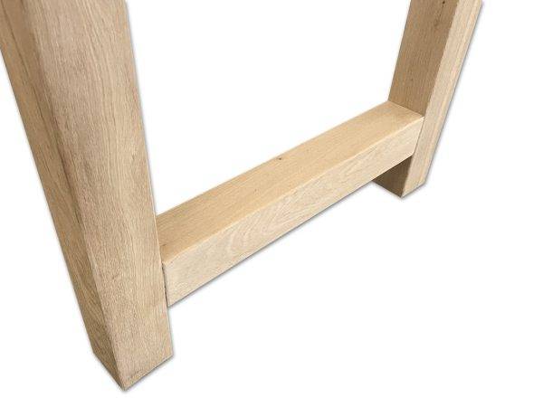 Eiken H-bartafelpoot van massief eiken. Prachtige poten voor onder een eiken blad. Deze poten maken de tafel helemaal af! Bij Woodstyles verkrijgbaar en binnen 7 werkdagen bij u thuis geleverd